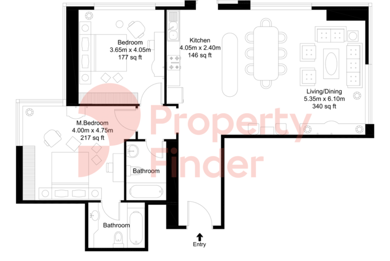 APARTMENT FOR RENT IN MARINA PINNACLE, DUBAI MARINA